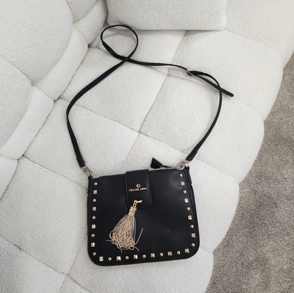 Celine Dion Cadenza Crossbody Bag in Black 🌱
